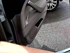 デカチン, デカパイ, 車, カップル, フィストファック, 手コキする, 淫乱熟女, オッパイの