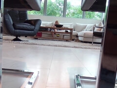 Home Alone With A Blond Babe