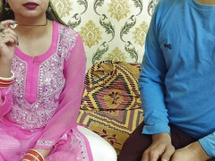 Indian Beautiful Husband Wife Celebrate Special Valentine Week Happy Rose Day Dirty Talk in Hindi Voice Saara Give Footjob