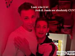 Rough Raw Gritty Footage  3 Lads Cumming Full On House Party