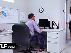 Sexy Office Sluts Share The Boss Cock And Enjoy A Hardcore FFM Threesome On His Desk
