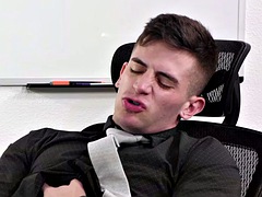 Analny, Obciąganie, Gej, Obciąganie, Biuro, Tatuaż