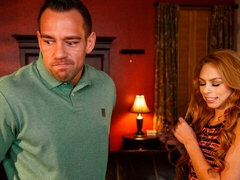 Stor pik, Store bryster, Pik sutte, Kjole, Hårdt, Lille kvinde, Kort hår, Bryster