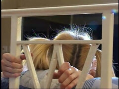 Sexy young white girl next door has her tight pussy stretched by huge black cock