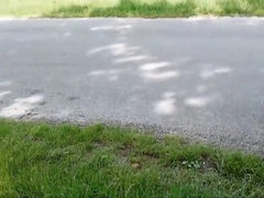 Hot sensual MILF outdoor pov sex