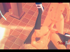 Boku No Hero Yaoi 3D - Todoroki Shoto Fucks and Cums Inside His Ass. Creampie Bareback