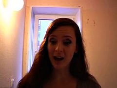 Amateur oral sex and fuck in the attic