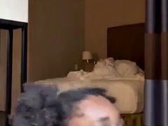 Ebony BBW wife with sloppy deepthroat and BBC I found her on Hookmet.com