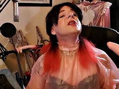 Deepthroat trainng - sissy shares helpful advice  tips