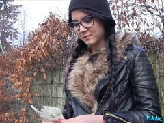 Blasen, Tschechisch, Hundestellung, Emotionale dirne, Europäisch, Brille, Im freien, Realität