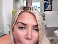 Facial cumshot for blonde mom Chubby Pawg. Found her on meetxx. com