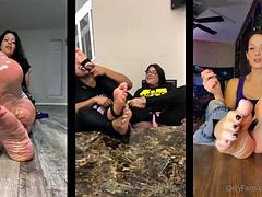 Czarny, Kompilacja, Ciemna karnacja, Stopy, Fetysz, Dojrzałe, Mamuśka, Solo