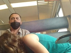 Un Couple Baise Dans Le Train De Banlieue. Madame Suce Goulument(2K) - Masturbation