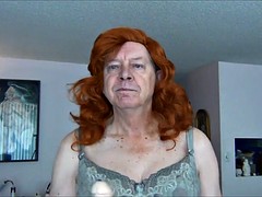 naughty gigi trying new wigs and deep throating mr. big