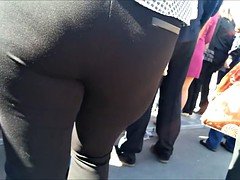 Utterly big tooshie milf in black jeans