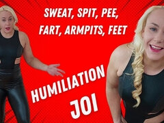 Sweat, pee, armpits, feet, farts, humiliation JOI (full video)