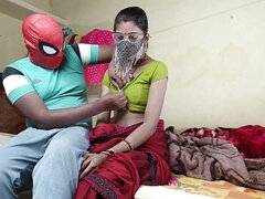Bihari Bhabhi Sucked Spider Man's Penis