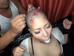 Dazzling oriental girl in fetish sex video