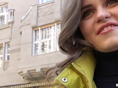Russian Cutie Flashes For Cash 1 - Public Pickups