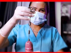 Edging & Sounding by Sadistic Nurse Domina Fire.