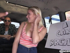 Marsha May fucking for BLM - reality car sex with busty blonde hoe