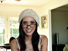 Charming skank facefucked by maledom