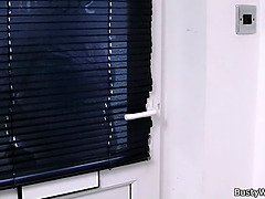 Blonde secretary suck and fuck at work