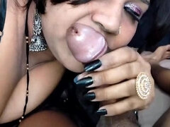 Desi Aunty Hardcore Fuck - Big Ass Doggy Style & Cum in Mouth