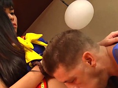 항문, 오랄섹스, 커플, 핸드잡, 하드코어, 랑제리, 태국인, 젖가슴