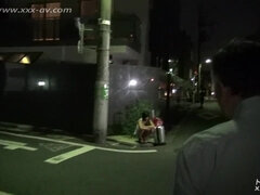 Couple of petite Jav babe in hot threesome