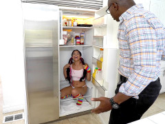 Sean found a pleasant surprise, Maya Bijou, in his fridge