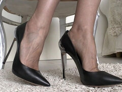 Your Great Day! Squirt Over My Heels Nylon Feet