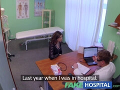 Billie Star's fake hospital treatment turns her into a dripping cum-drenched slut
