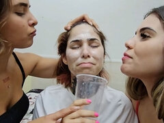 Blonde, Humiliation, Fille latino, Lesbienne, Esclave