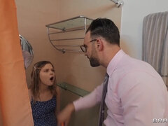 Yammy teens Nadia White and Coco Lovelock fuck stepdads