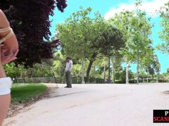 美女, 緊縛, ボンデージ, 服従, フェムドム, 裸, アウトドア, 公共