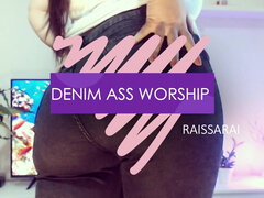 Denim ass worship