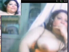 Mulher linda e grande, Câmera de web webcam