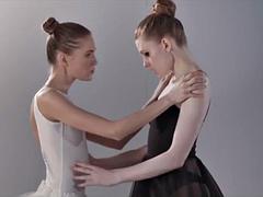 Ballerinas Mia Reese and Rossy Bush Have: Lesbian, Doggy  Lesbian Kissing Porn