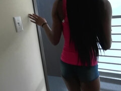 Avsugning, Brunett, Sperma shot, Ansiktsbehandling, Slick, Kontor, Fitta, Verklighet