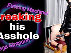 Breaking His Asshole Femdom Pegging