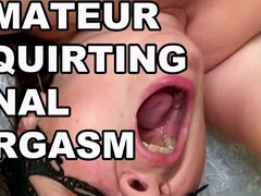 아마추어, 항문, 딜도, 더블 삽입, 머리카락이 많은, 나이든, 거칠게, 분출
