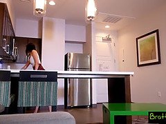 Asiatisch, Grosser schwanz, Blasen, Sperma im mund, Hd, Natürlichen titten, Zierlich, Pov