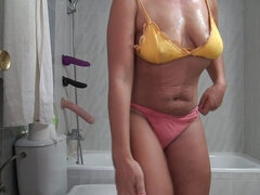 Hairy French Amateur Mom Shower