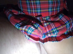 Real Homemade British Couple - I Ride His Cock in Skirt with a Squirt