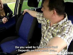 Czech MILF Hooker Fucked in Car