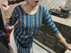 Stepmom Seduces Her Stepson for the Hardcore Fucking in the Hot Kitchen in Hindi