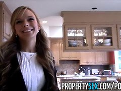 Perverted fake agent bangs petite real estate agent in POV reality video