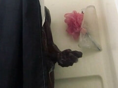 Amateur, Cuarto de baño, Negro, Pajear, Masturbación, Solo