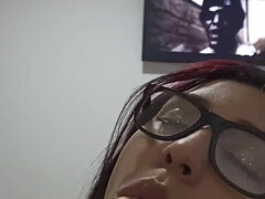 18 year old brunette big saggy tits from New York United States fucking her stepbrother's big dick neighbor